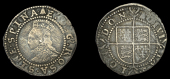 Elizabeth I (1558-1603), Sixth issue, Halfgroat, mm. bell, bust 6D, reads e d g rosa sine spina, no mark of value,...