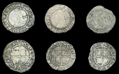Elizabeth I (1558-1603), Sixth issue, Halfgroats (3), all mm. crescent, bust 6E, read e d g rosa sine spina, normal...