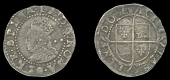 Elizabeth I (1558-1603), Seventh issue, Halfgroat, mm. 1, bust 6E, reads e d g rosa sine spina, normal mark of...