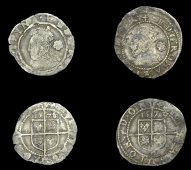 Elizabeth I (1558-1603), Fifth issue, Threehalfpence (2), 1578/5, mm. Greek cross, bust 3G, reads e d g rosa sine...
