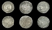 Elizabeth I (1558-1603), Second issue, Pennies (3), all mm. cross-crosslet, bust 1H (2), 0.56g/2h, 0.47g/8h, bust...