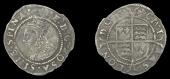 Elizabeth I (1558-1603), Third issue, Penny, mm. rose over cross-crosslet, bust 3I, beaded inner circles, reads · e...