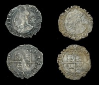 Elizabeth I (1558-1603), Fourth issue, Threefarthings (2), 1572/2 inverted, mm. ermine, bust 3I, reads e d g rosa...