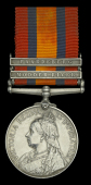 Queen’s South Africa 1899-1902, 2 clasps, Modder River, Paardeberg (3820 Pte. M. Delanty, A. & S. Highrs:) nearly...