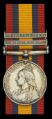 Queen’s South Africa 1899-1902, 2 clasps, Belmont, Modder River (3917 Pte. A. Johnson, 2: Yorks: Lt. Inft.) nearly...