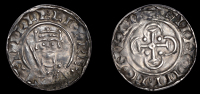 William II (1087-1100), Penny, Cross in Quatrefoil type [BMC II], Chester, Sunoulf, svnovlf on leiec, 1.27g/6h...