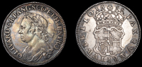 Oliver Cromwell, Halfcrown, 1658, 14.92g/6h (Lessen I26; ESC 252; S 3227A). A few light surface marks, has been...