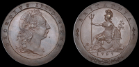 George III (1760-1820), Pre-1816 issues, Restrike Pattern Penny, 1797, by W.J. Taylor after C.H. Küchler, in...