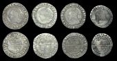Elizabeth I (1558-1603), Fourth issue, Sixpences (4), all 1573, mm. acorn (over ermine on rev.), 2.11g/7h (BCW...