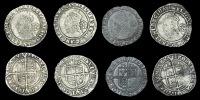 Elizabeth I (1558-1603), Fifth issue, Sixpences (4), all 1582, mm. sword, bust 5A, read elizabeth d g ang fr et hi...