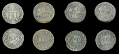 Ireland, Co CORK, Cork, Jonas Morris, Pennies (3), undated, 1.38g/12h (N 6215; BW. 211), 1657 (2), 1.01g/6h (N 6216;...