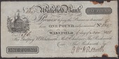 Wakefield Bank, for Godfrey W. Wentworth, Roby Chaloner, Thos Rishworth and Thos Rishworth Junr., £1, 6 November...