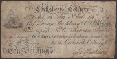 Corksheets Colliery, 10 Shillings, 14 February 1815, serial number 90, George Rushbury signature, very good,...