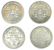 Berkshire, Reading, John Berkeley Monck, Eighteen Pence, 1811 (2), 6.31g/12h (D 6), 6.18g/12h (D 7) [2]. First with...