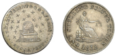 Cheshire, Stockport, Thomas Cartwright, George and Ralph Ferns, Shilling, 1812, bee-hive and 15 bees, rev. female...
