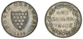 Cornwall, County series, ‘Morgan’s’ Shilling, 1811, arms, north cornwall, etc, rev. value in wreath, edge...