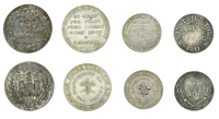 Devon, Barnstaple, Joseph Evans, John Bowhay, Michael Nott and R. Gribble, Shilling, 1811, 3.85g/12h (D 13),...