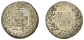 Devon, County series, ‘Morgan’s’ Shilling, arms in wreath, rev. legend in wreath, edge plain, 3.31g/11h (D 2)....