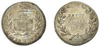Devon, County series, ‘Morgan’s’ Shilling, arms in wreath, rev. legend in wreath, edge plain, 3.31g/11h (D 2)....