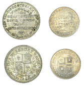 Dorset, Shaftesbury, Henderson & Co (Shaftesbury Bank), Shilling, 1811, 3.48g/12h (D 26), Sixpence, 1811, 2.00g/12h...