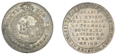 Gloucestershire, Bristol, Bristol Commercial Token Bank Co, Shilling, 1811, arms and crest within Garter, flag on...