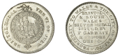 Gloucestershire, Bristol, ‘Morgan’s’ imitation Sixpence, arms and crest within Garter, bristol medal, etc,...