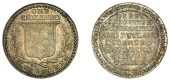 Leicestershire, County series, ‘Morgan’s’ Shilling, arms, rev. legend, edge grained, 3.92g/12h (D 3)....