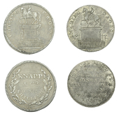 London, ‘Charing Cross’, ‘William Jones & Co’, ‘Morgan’s’ Shilling, 4.08g/12h (D 8); ‘Knapp & Co’,...