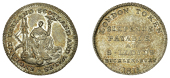 London, Bucklersbury, Samuel Lloyd, Sixpence, 1811, robed female holding caduceus, ships in background, rev. legend...