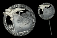 A German Second War Kriegsmarine Blockade Breaker Set.
The Blockade Breaker double set of badges in excellent...
