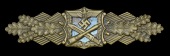 A German Second War Army/S.S. Close Combat Bar in Bronze.
A mint unissued example of the Close Combat clasp in...