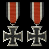 A German Second War Iron Cross Second Class.
A mint unissued example of the Iron Cross Second Class. No...