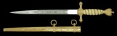 A German Second War Naval Officers Dagger with Straps.
An exceptionally clean example of the Third Reich naval...