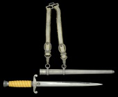 A German Second War Army Officers Dagger with Straps.
An Army officers dagger with absolutely mint blade by the...