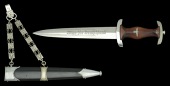 A German Second War NSKK Chained Officers Dagger.
A superb blade by Wilhelm Kober & Company of Suhl. All cross...