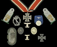 A German Second War Mountain Troopers Knight’s Cross of the Iron Cross Group awarded to Oberst Arthur...