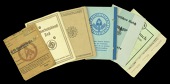 German Third Reich Paperwork.
7 items of Third Reich individual organisation membership cards and passes, all to...