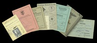 German Second War Third Reich Paperwork.
SS enlisted mans membership card, single card, double sided, facsimile...