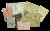German Second War Third Reich Paperwork.
Agricultural Association membership card with membership stamps to the...