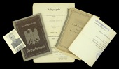 German Second War Police Paperwork.
A police soldbuch issued to Wilhelm Geil, photograph of Geil hatless, wearing...