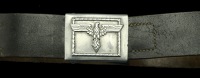 A German Second War NPEA Belt and Buckle.
A rare buckle being the aluminium cast for the NPEA, the Student League....