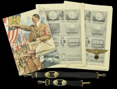 German Second War Third Reich Telegrams.
The highly attractive A4 size double folded Third Reich period telegram,...