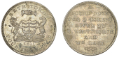 Somerset, Bath, Samuel Whitchurch and William Dore, Four Shillings, 1811, arms and supporters, rev. legend, edge...