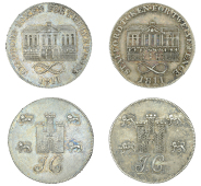 Staffordshire, Stafford, John Cartwright, Shillings, 1811 (2), eaves between e and l, 3.76g/12h (D 14), eaves line...