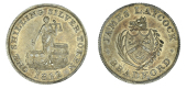 Yorkshire, Bradford, James Laycock, Shilling, 1812, arms, rev. Justice standing, edge grained, 4.54g/12h (D 3)....