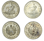 Yorkshire, Leeds, John Smalpage and S. Lumb, Shillings (2), 1811, nose, forelegs and hind legs on different lines,...
