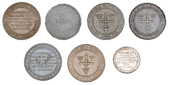 19th Century Tokens, NOTTINGHAMSHIRE, Newark, Thomas Stansall, Charles Moore, Richard Fisher, William Fillingham,...