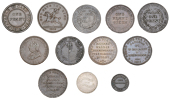 19th Century Tokens, HEREFORDSHIRE, Hereford, Wainwright & Co and Carless & Co, Shilling, 1811, 4.12g/12h (D 2);...