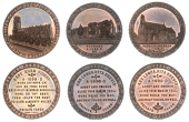 Miscellaneous Tokens and Checks, YORKSHIRE, Halifax, Samuel Hamer, Church of St John the Baptist, 1899, copper,...