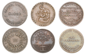 Miscellaneous Tokens and Checks, LANARKSHIRE, Glasgow, John Knox Stuart (W 7420), John Whyte (W 7480); Co CORK,...